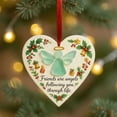 thumbnail image 5 of Shoreew Sea Glass Angel Ornament Friends Are Angels Sea Glass Art Christmas Ornament Friendship Heart Keepsake for Best Friends, 5 of 6