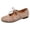 Khaki, variant on EKVAHL Women's Lace‑Up Ballet Flats, Bow Detail Mary Jane Shoes, Soft Sole All Season Casual Walking Flats Brown