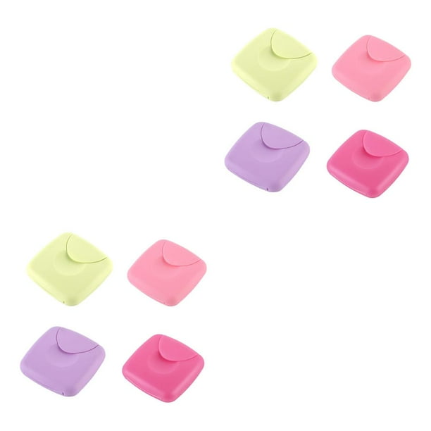 Matsuzay Cajas de almacenamiento de tampones de colores aleatorios, 4 Uds., Mini caja portátil de tampones para mujeres, funda, soporte para viajes al 7x7x2cm 2piezas Matsuzay CBP436452
