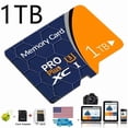 thumbnail image 1 of Memoria Micro SD de alta velocidad 1024 GB, formato SDXC, clase C10/U3/V30/A2, soporte 4K UHD y Full HD, apta para teléfonos, tabletas, cámaras y dispositivos Android – incluye adaptador SD, 1 of 7