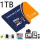 thumbnail image 1 of Memoria Micro SD de alta velocidad 1024 GB, formato SDXC, clase C10/U3/V30/A2, soporte 4K UHD y Full HD, apta para teléfonos, tabletas, cámaras y dispositivos Android – incluye adaptador SD, 1 of 7