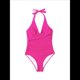 thumbnail image 1 of Trajes de Baño de una Pieza con Control de Abdomen para Mujer, Trajes de Baño Push Up con Cuello Halter Rosa Roja XXL, 1 of 7