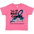 thumbnail image 3 of Inktastic We'll Beat Cancer Together- Colon Cancer Awareness Boys or Girls Toddler T-Shirt, 3 of 5