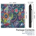 thumbnail image 3 of Boho Inspired Large Anti-Slip Rubber Mat for Game Tables 31.5 Inch Square Mahjong Cover with Quiet Design for Tile Play Cards and Family Game Nights, 3 of 7