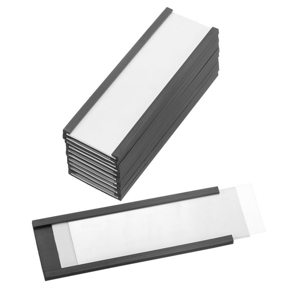 Lainballow 30 Pcs Magnetic Label Holder, 4 X 2 Inch C Channel Label Holders