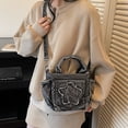 thumbnail image 3 of Hfppkn Star Print Denim Crossbody Handbag Y2K Multi-Pocket Casual Shoulder Purse for Daily Use 23x10x18cm Black, 3 of 7