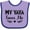 Lavender and Purple, variant on Inktastic My Yaya Loves Me Grandchild Girls Baby Bib
