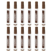 Uxcell Furniture Repair Wood Markers, 12 Pack Cherry Touch Up Filler Sticks, Oil Based Paint Markers for Scratches, Wood Floors