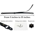 thumbnail image 2 of Paquete de 2 correas de seguridad ajustables para TV, anclajes adhesivos para muebles antivuelco sin perforación a prueba de bebés, pantallas planas fijadas a la pared, 2 of 5