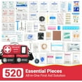 thumbnail image 4 of 520 Piece Large First Aid Kit – Emergency Survival Kit for Car, Home, Camping, and Travel, 4 of 6