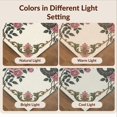 thumbnail image 7 of Design&I 9'x12' Washable Area Rug Serpent Pink Floral Gothic Vintage Botanical Python Watercolor for Great Room, Large Living Giant Skid-Resistant, 7 of 7