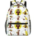 thumbnail image 1 of Curious George Backpack Lightweight School Travel Multifunctional Unisex Celebration Anime Character, 1 of 6