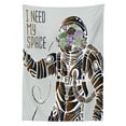 thumbnail image 3 of Ambesonne Nebula Tablecloth Rectangular Table Cover, Pilot Man Illustration, 60"x84", Multicolor, 3 of 4