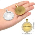 thumbnail image 3 of 20 Pieces Rhinestone Bezel Pendant Trays Cabochon Pendant Setting Alloy Rhinestone Pendant Trays DIY Pendant Making Tools for Photo Pendant Jewelry Craft Making (Gold, Silver), 3 of 7