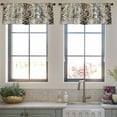 thumbnail image 4 of LALILO Kitchen Curtain Valance Snake Animal Skin Leopard Rod Pocket Window Curtain 52"x 18" Set of 2, 4 of 7