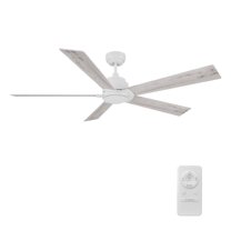 SMAAIR Welland 60" 5 Blades Indoor Flush Mount Ceiling Fan with Remote No Light