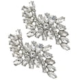 thumbnail image 4 of SHINYPASING Alloy Shoe Clips Silver Decorative Accessory for Wedding Party 1 Pair, 4 of 8