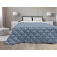 thumbnail image 1 of Abstract Down Alternative Comforter, Mosaic Art Inspired Geometric Hexagon Along Floral Urban Details, Microfiber Quilt for All Season, 5 Sizes, Petrol Blue and Turquoise, by Ambesonne, 1 of 3