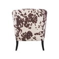 thumbnail image 5 of Linon Noelie Side Accent Club Chair, Brown Cow Print, 5 of 8