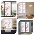 thumbnail image 7 of Window Privacy Film Cherry Blossom Stained Glass Window Film Decorative Sun Block Window Cover Spring Pink Floral Branches Watercolor Window Clings Static Adhesive Sticker for Bathroom 17.7"x78.7", 7 of 7