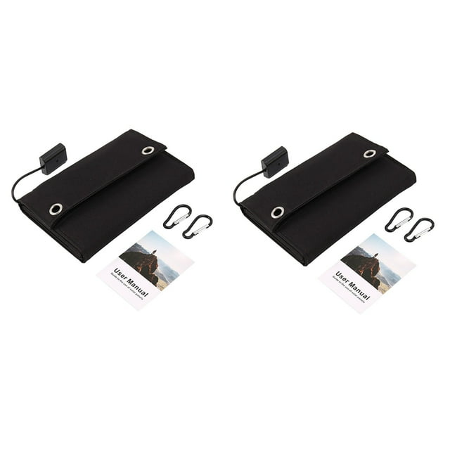 2X 70W Foldable USB Solar Panel Portable Folding Waterproof Solar Panel Charger Outdoor Mobile Power Battery Charger