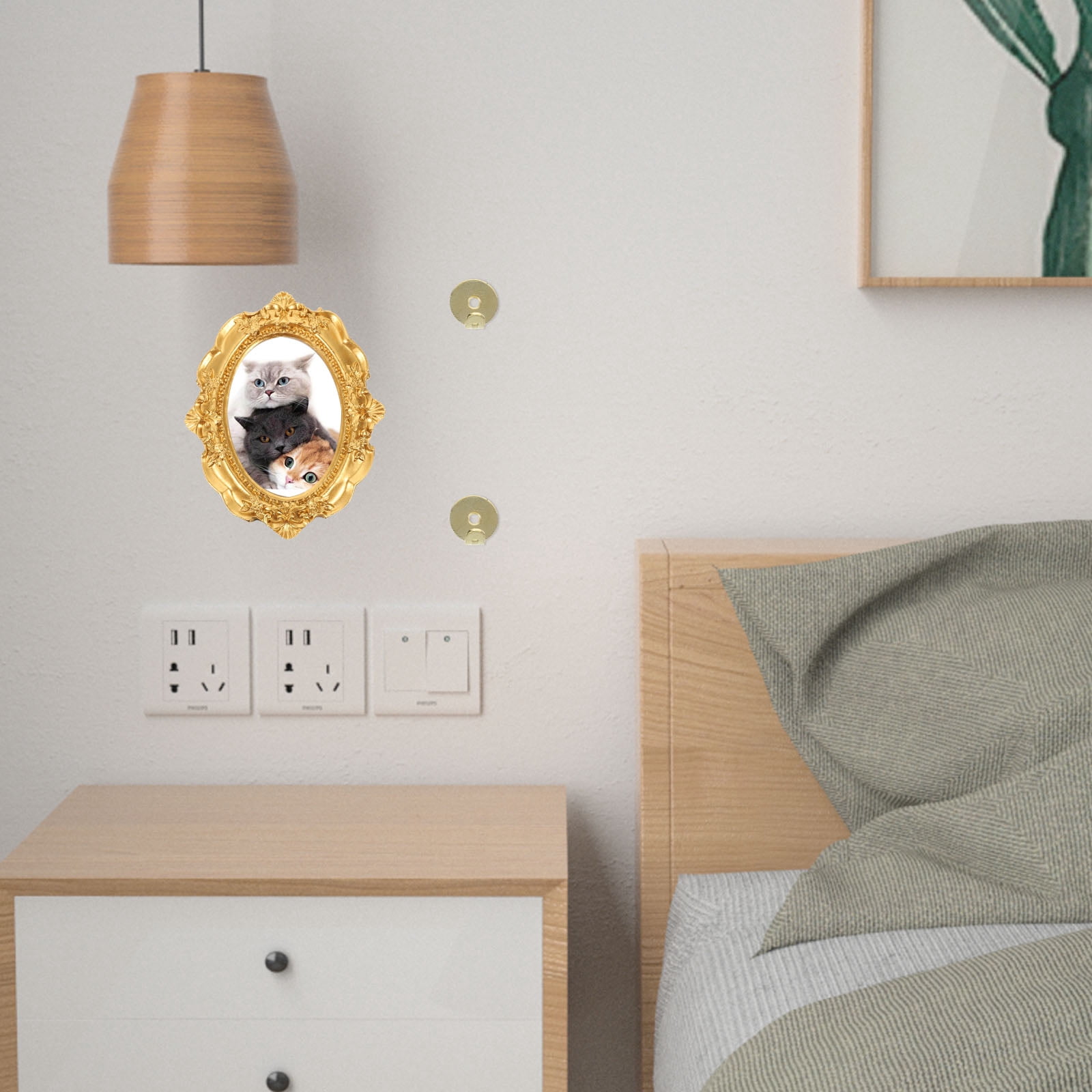 Raindrops 60-Piece Multi-Function Picture Frame Hangers Wall Hooks for Hanging Photos, Artwork, and Decorative Items