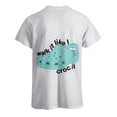 thumbnail image 4 of Camiseta Croc para hombre y mujer, de verano, de algodón, cuello redondo, manga corta, ropa, camiseta, 4 of 5