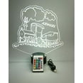 thumbnail image 3 of Train Locomotive Vehicles Planes Trains and Automobiles Name Night Light Up Lamp Shape LED Personalized Custom Made Desk Table Lamp, It's Wow, with Remote 16 Colors Changing, Great Gift, 3 of 10