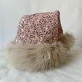 thumbnail image 5 of Christmas Hat 2025 Shiny Sequins Santa Hat Plush Fluffy Ball Christmas Hats for Men Women New Year Holiday Party Favors, 5 of 8