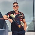 thumbnail image 4 of Logiee Watercolor Bald Eagle Print Mens Polo Shirts,Mens Golf Polo Shirts,Short Sleeve Casual Polo Shirts for Men,Summer Fashion Beach Shirts-Small, 4 of 6