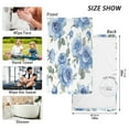 thumbnail image 3 of Cotton Towel Two Piece Set,16"×28"Rectangular Towel Printed on One Side,Wide Range of Applications，Good Water Absorption.Blue Rose, 3 of 6