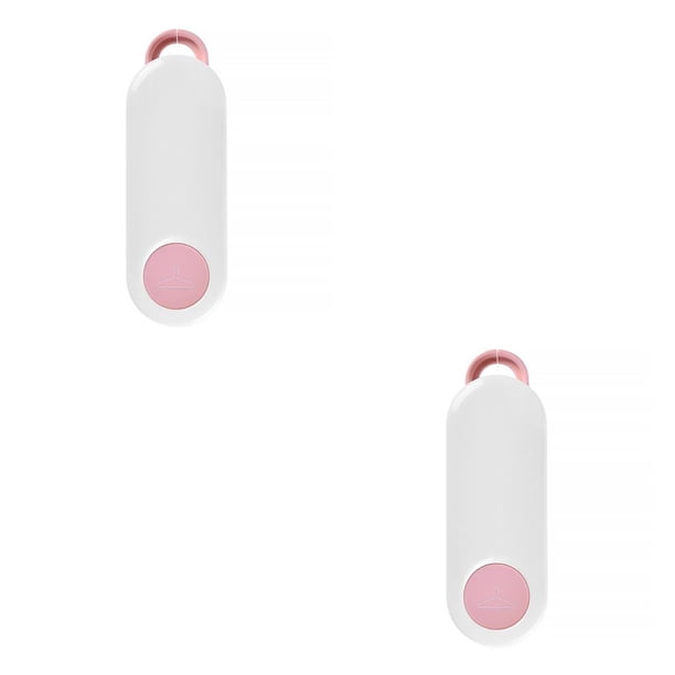 Matsuzay Organizador de perchas para ropa, armario plegable, ahorro de espacio, estante de almacenamiento para colgar lateral, soporte de baño Rosado 2Conjunto