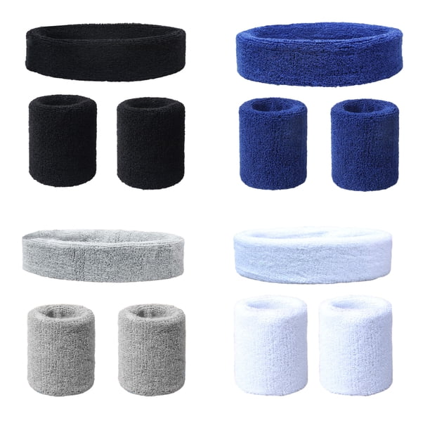 juegos de bandas para el sudor, bandas para el sudor para la muñeca, diademas de entrenamiento, banda para el sudor elástica absorbente para la cabeza, muñequera para hombres y mujeres, Fitness,