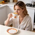 thumbnail image 5 of Halloween Embossed Jack O Lantern Ceramic Plate , Cute Pumpkin Face Ceramic Dessert Plate, Fall Harvest Tableware for Breakfast Bar Home Halloween Party Decor, 5 of 9