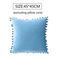 thumbnail image 4 of Paquete de 2 fundas de almohada de chenilla suave con pompones de 18.0 x 18.0 in, 4 of 5