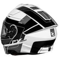 thumbnail image 3 of Castle CX935 Raid Modular Motorcycle Helmet White/Black MD, 3 of 4