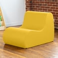 thumbnail image 4 of Jaxx Midtown Medium Classroom Soft Foam Chair - Premium Vinyl Cover - Yellow, 4 of 7