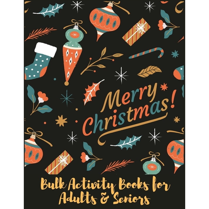 Christmas Bulk Activity Books For Adults Seniors Merry Christmas And 