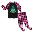 thumbnail image 6 of enyan Gi'rls Christmas Nightgowns Christmas Holiday Season Sing Along Sleep Pajama Set Dark Purple,5-6 Years, 6 of 6