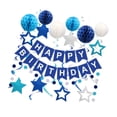 thumbnail image 4 of Banner de cumpleaños Artesanías de papel reutilizables Propiedades de fotos modernas Decoraciones de cumpleaños de adornos para el café al aire libre, 4 of 8