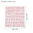 thumbnail image 2 of Unique Bargains Vinyl Self Adhesive Letter Number Sticker Decal Kit, Pink 81 Piece 10 Sheets, 2 of 5