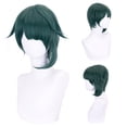 thumbnail image 2 of RYRDWP Perruque Cos Style Anti-Alice Bleue Asymétrique pour Déguisement, 2 of 9