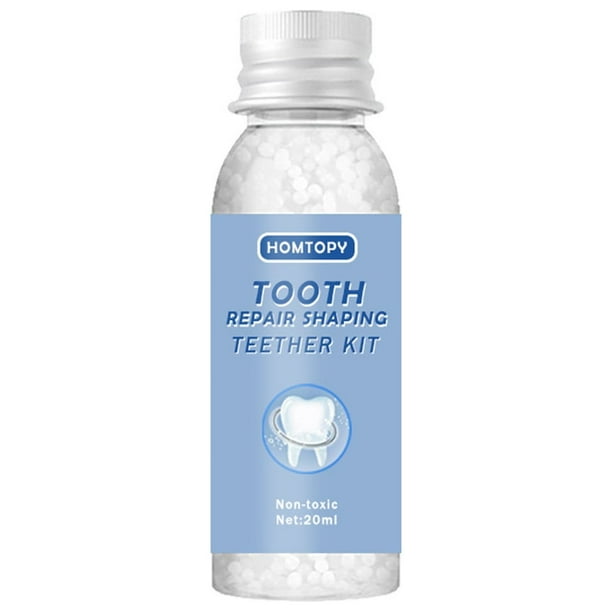 Juego de mordedores para rellenar los agujeros de los dientes, para dentaduras postizas, maquillaje, accesorios de escenario, adhesivo de plástico para relleno dental.