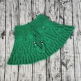 thumbnail image 4 of XUNKUSGA Beach Cover Ups for Women Fashion Tie Waist Crochet Mini Skirts for Women Soild Color Drawstring Hollow Out Knit Beach Skirt for Holiday S-L,Green, 4 of 5