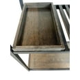 thumbnail image 3 of Eccostyle Solid Bamboo & Steel Frame Console Table W Wireless USB Charger - Brushed Gray, 3 of 5