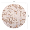 thumbnail image 6 of Placemats Set of 6 Leather Floral Placemats for Kitchen Table Decor Washable Heat Resistant Table Mats Apricot 13x13inch, 6 of 6