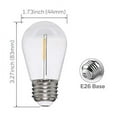Honeywell 48 ft. Outdoor String Lights, Warm White Commercial Grade LED Patio Lights, 15 Bulbs