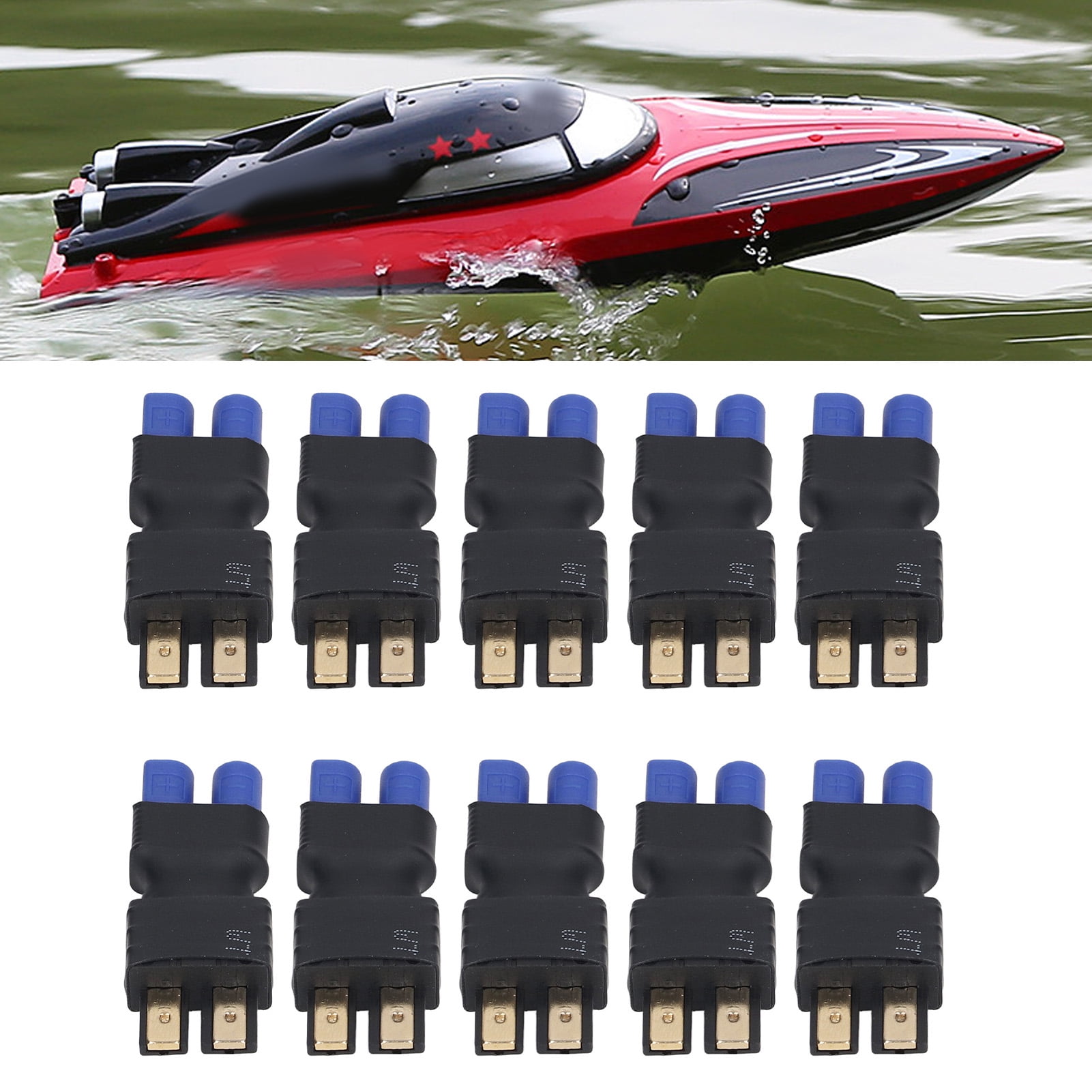 RC Battery Adapter, EC3 Adapter Lightweight Standard Interface 10pcs
