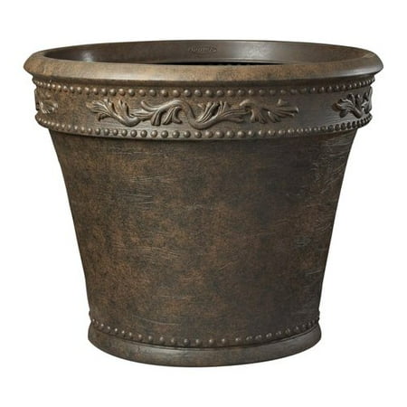 Grosfillex 16" Monteverde Planter, Rust