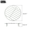 thumbnail image 2 of Uxcell Round Cooking Rack 9.1" Dia Stainless Steel 1.8" Tall for Cooking, Silver, 2 of 5